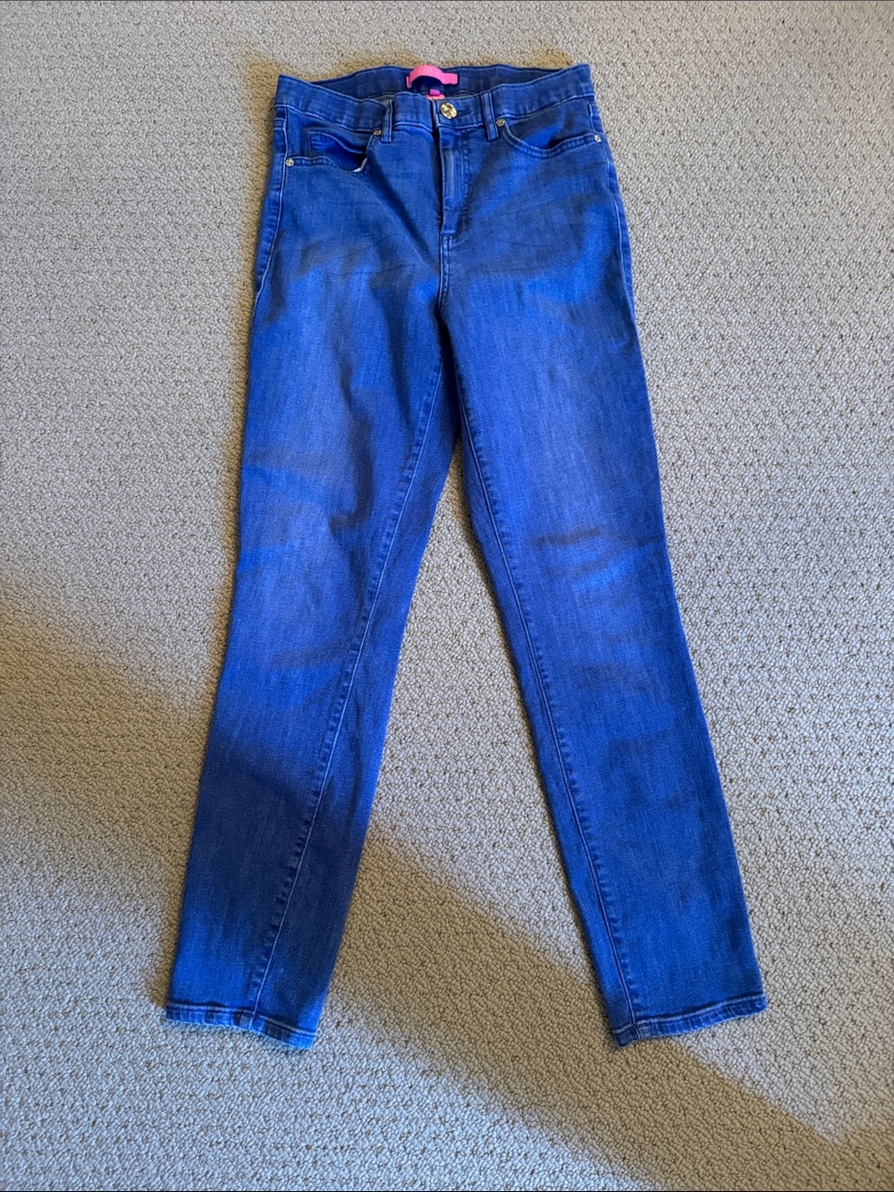 Lilly Pulitzer Bright Blue Skinny Jeans